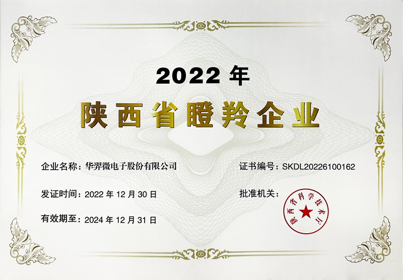 2022年陜西省瞪羚企業(yè)
